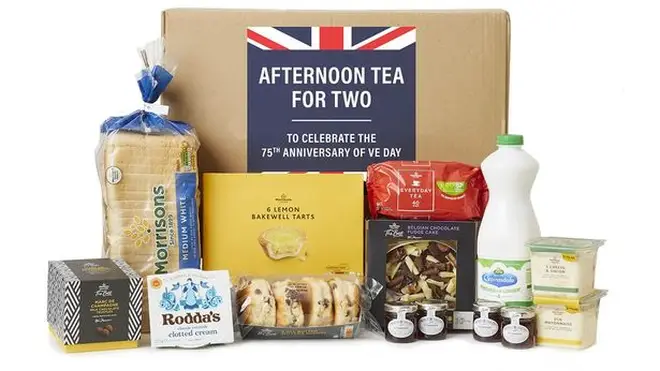 Morrisons are selling an an afternoon tea box for VE Day