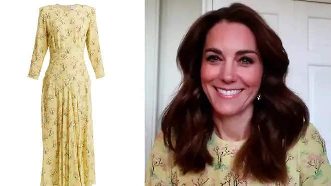 Kate Middleton looked beautiful in a silk yellow dress