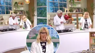 Holly Willoughby was told off by Phillip Schofield after she broke social distancing