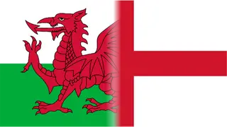 Wales and England Flags