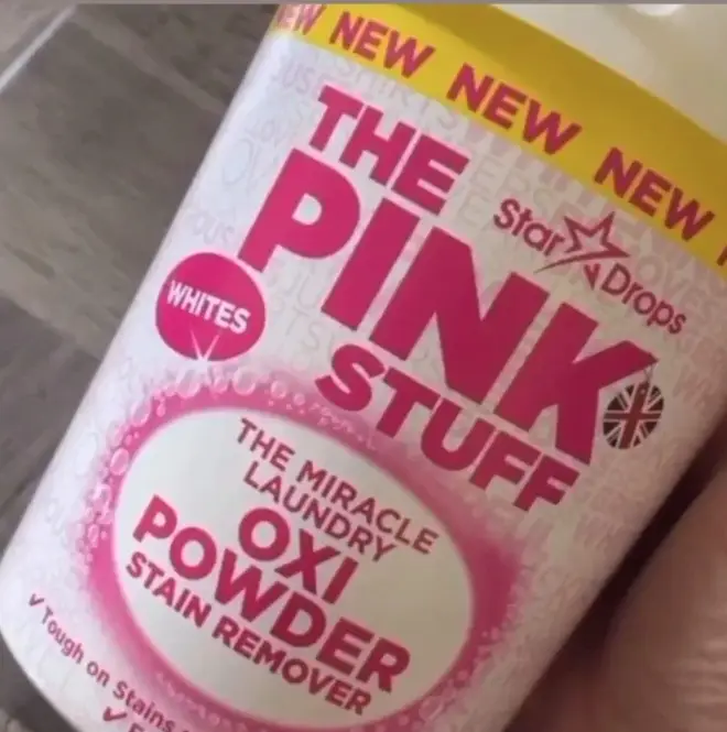 The Pink Stuff Oxi powder was used