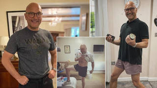 Gregg Wallace has showed off his abs