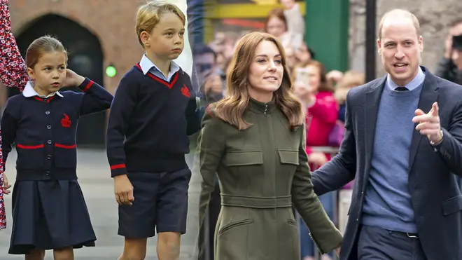 George and Charlotte have been singing during lockdown and learning a new song, Kate Middleton revealed