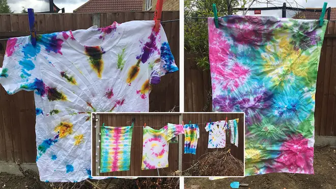 How to tie-dye a T-shirt, and technique ideas