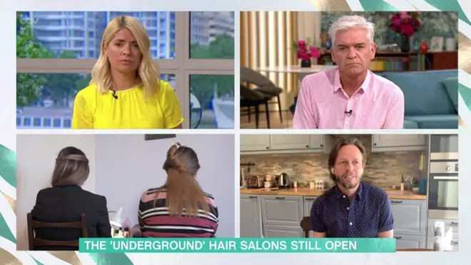 The hairdresser and her client kept their identities private for the interview