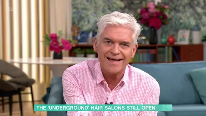 Phillip Schofield asked the hairdresser whether she was being irresponsible for breaking lockdown measures