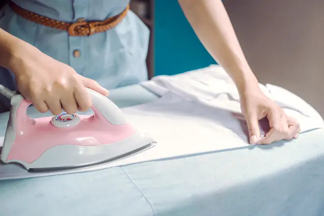 Putting foil under your ironing cover with speed up the work