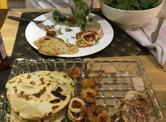 The flatbreads were great served with fish and salad