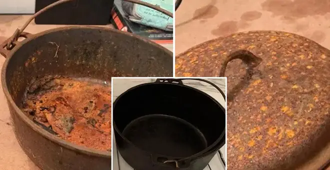 A man has transformed his old pot with coke