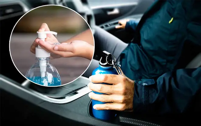You shouldn't be leaving your sanitiser in the car