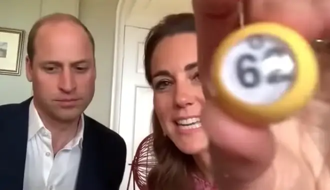 The royal couple got involved running a bingo event for the care home residents