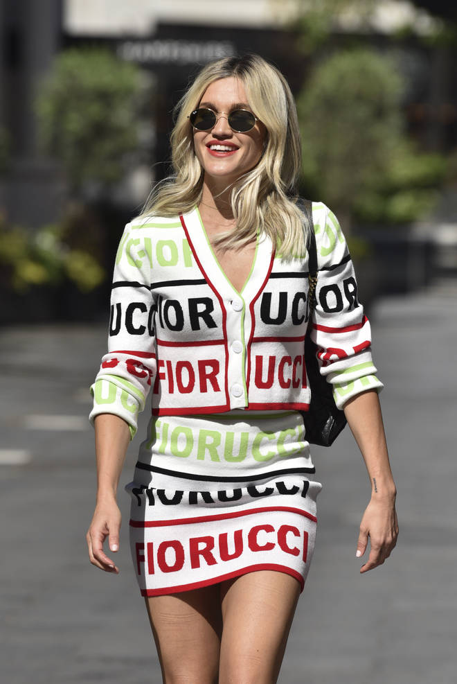 Ashley Roberts pictured leaving the Heart studios last week