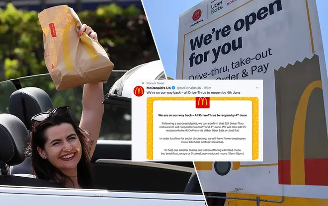McDonalds are preparing to re-open all their drive-thrus