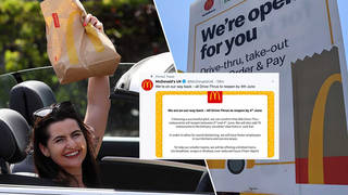 McDonalds are preparing to re-open all their drive-thrus