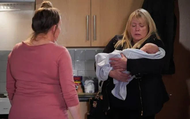 Sharon gave baby Kayden to Karen