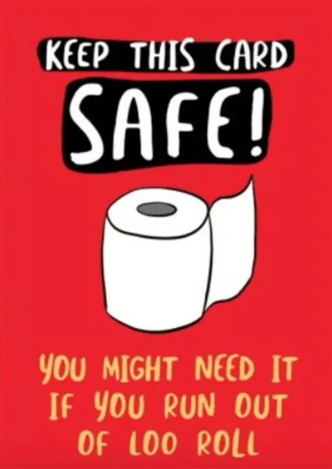 Keep This Card Safe Run Out Of Loo Roll Funny Birthday Card