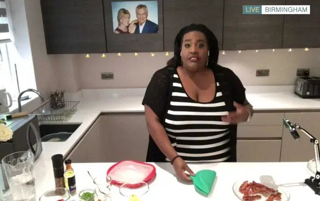 Alison presented a cooking segment at her home