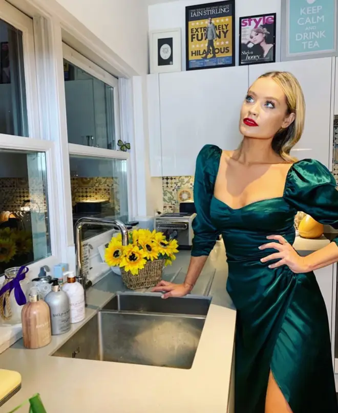 Laura Whitmore and Iain Stirling's kitchen is very chic