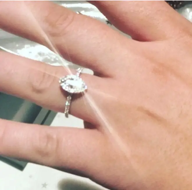Shayne Ward shared a picture of Sophie's ring on Instagram