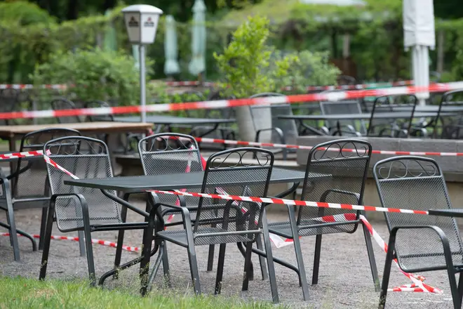 Pub gardens are currently closed in the UK