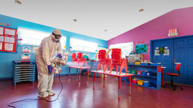 Deeper cleans will need to happen in schools, especially in highly touched areas