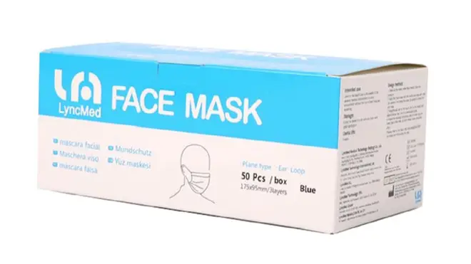 Elasticated 3PLY Face Mask, 50 pack, £30.00