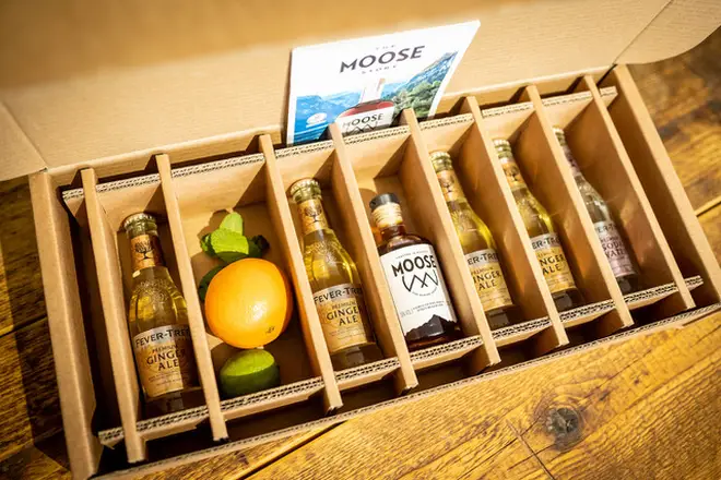 The box comes ready to make four tasty cocktails