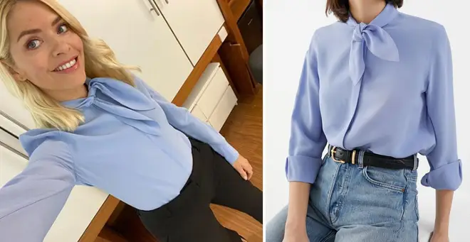 Holly Willoughby's blue blouse is from & Other Stories
