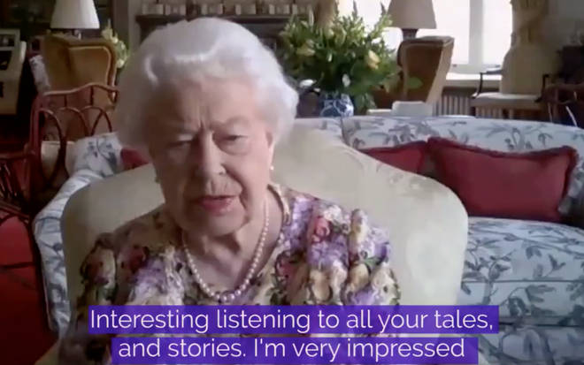 The Queen made her first public video call this week