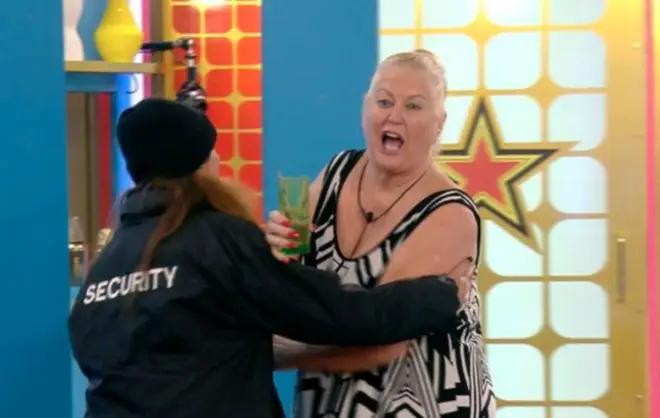 Kim Woodburn was removed from the Celebrity Big Brother house