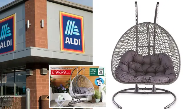 The Aldi hanging egg chair is back!