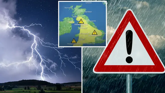 The next couple of days are set to be wet and thundery