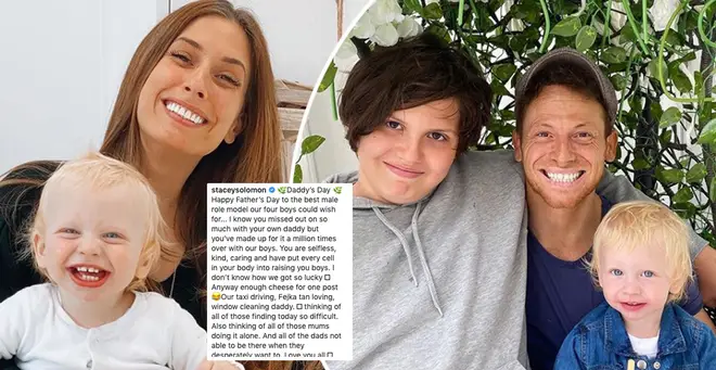 Stacey Solomon has shared a photo of Joe Swash and his son