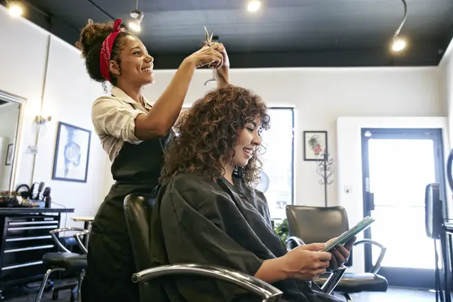 Hairdressers are opening again in England