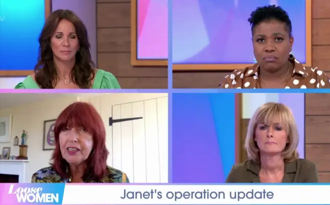 Janet made the announcement on yesterday's Loose Women