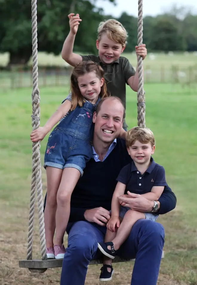 Kate and William shared a new picture of the family to celebrate Father's Day