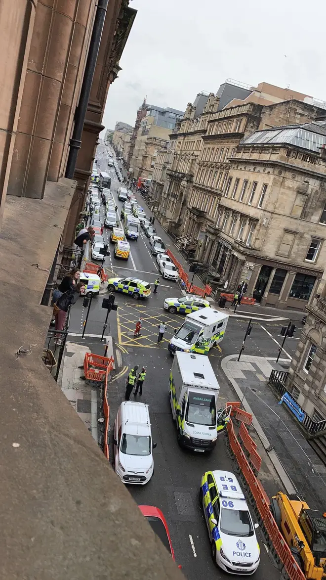 A serious incident has been reported in Glasgow city centre