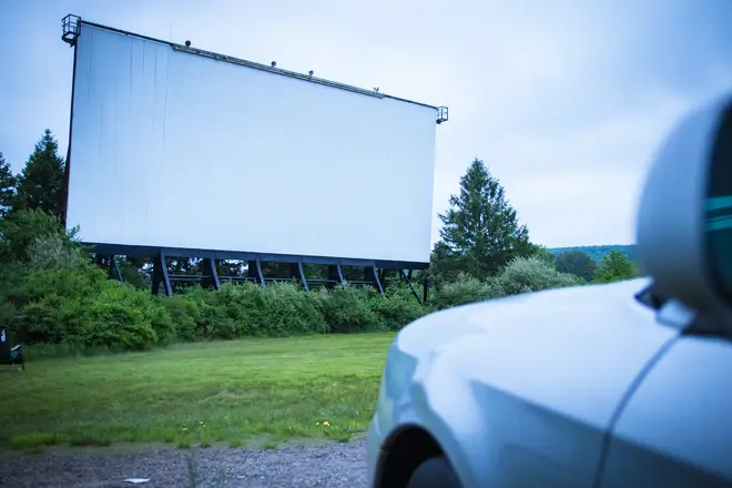 Drive-in cinemas are permitted to be open in England (stock image)