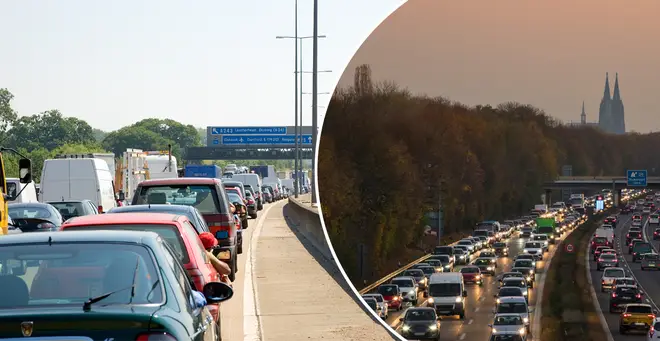 The RAC has warned of traffic jams this weekend (stock images)