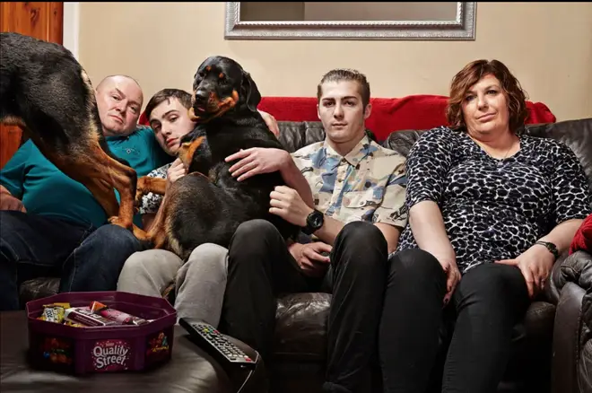 Shaun appears on Gogglebox with his family
