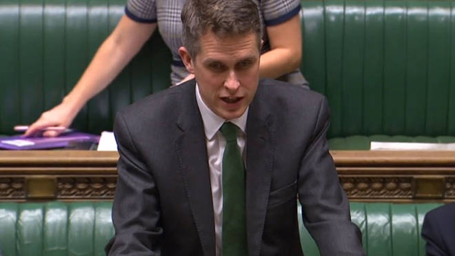 Gavin Williamson announced the changes in the House of Commons