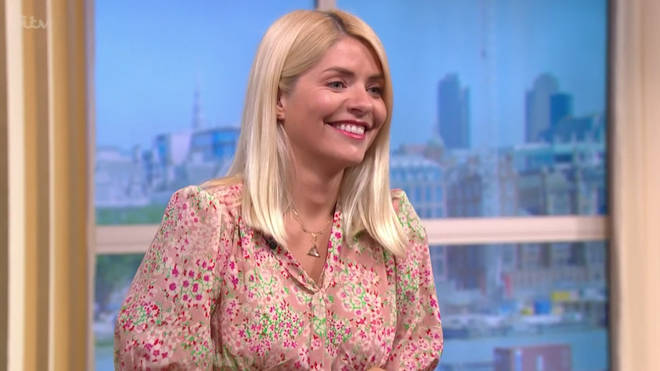 Holly Willoughby wore the clear quartz necklace over her gold initialled necklace