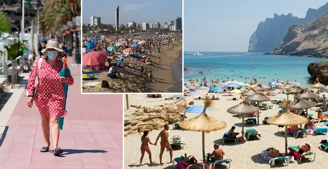 Some Spanish beaches were closed over the weekend (stock images)