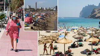 Some Spanish beaches were closed over the weekend (stock images)