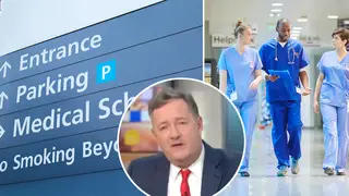 Piers Morgan has slammed plans to scrap free hospital parking