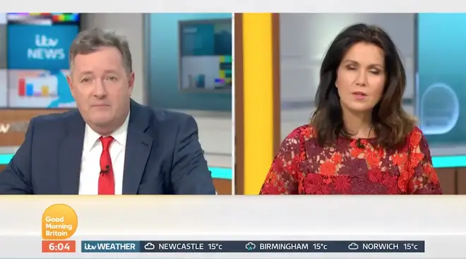 Piers Morgan and Susanna Reid discussed the plans