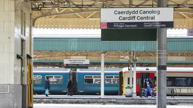Cardiff central station