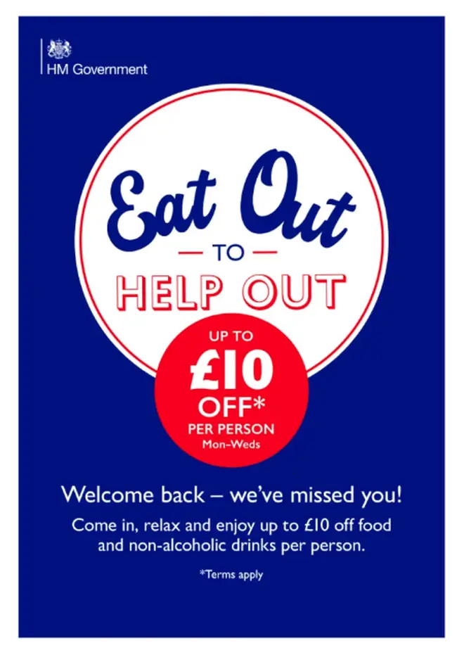 The Eat Out to Help Out scheme starts in August