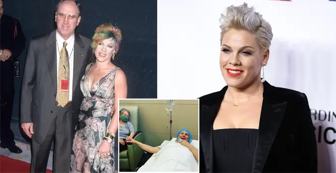 Pink has updated fans on her dad's condition