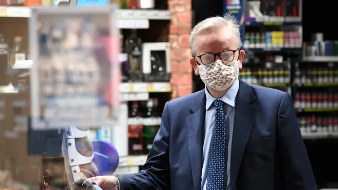 Michael Gove was seen with his glasses steamed up